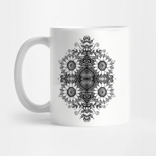 Swirl sunflowers design Mug